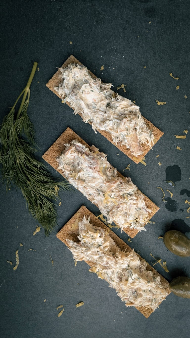 Smoked Fish & Quark Dip with Rye Crispbread